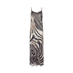 Vestido de mujer negro beige en tejido, Primadonna, 25C910002TSNEBEM, 001a