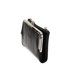 Cartera negra tipo pochette, 245102422EPNEROUNI, 002a
