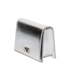 Mini bolsa plateada en laminado, Primadonna, 245126053LMARGEUNI, 002a