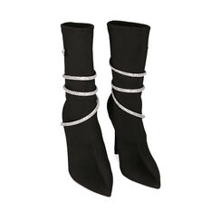 Stivaletti snake neri, tacco 10,5 cm, Primadonna, 222186159LYNERO035, 002a