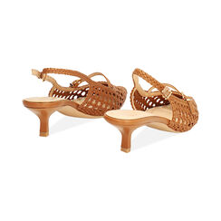 Escarpin slingback cognac talon 4,5 cm, Primadonna, 272149020EICOGN036, 004 preview