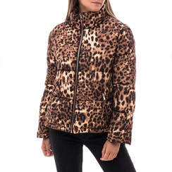 Piumino leopard in nylon, Abbigliamento, 146501195NYLEOPM, 001 preview