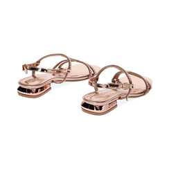 Sandales plates rose-or miroir avec pierres, Primadonna, 234928112SRRAOR035, 003 preview