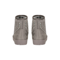 Scarponcini invernali grigi con mini borchie, Primadonna, 12A880115MFGRIG, 003 preview