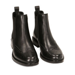 CALZATURA BEATLES PELLE NERO, 22L921012PENERO035, 002a