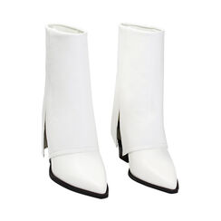 Tronchetti bianchi, tacco 9,5 cm, Primadonna, 233086307EPBIAN038, 002 preview