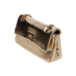 Borsa a tracolla laminata oro, Primadonna, 215124675LMOROGUNI, 002 preview