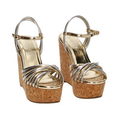 WOMEN SHOES WEDGE LAMINATED OROG, Primadonna, 232721722LMOROG035, 002 preview