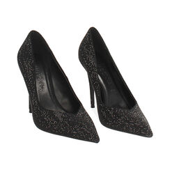 Décolleté in microfibra nera con tacco 10 cm, Primadonna, 262130611MPNENE041, 003 preview