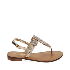 Sandali infradito oro gioiello, Primadonna, 214916801LMOROG038, 001a