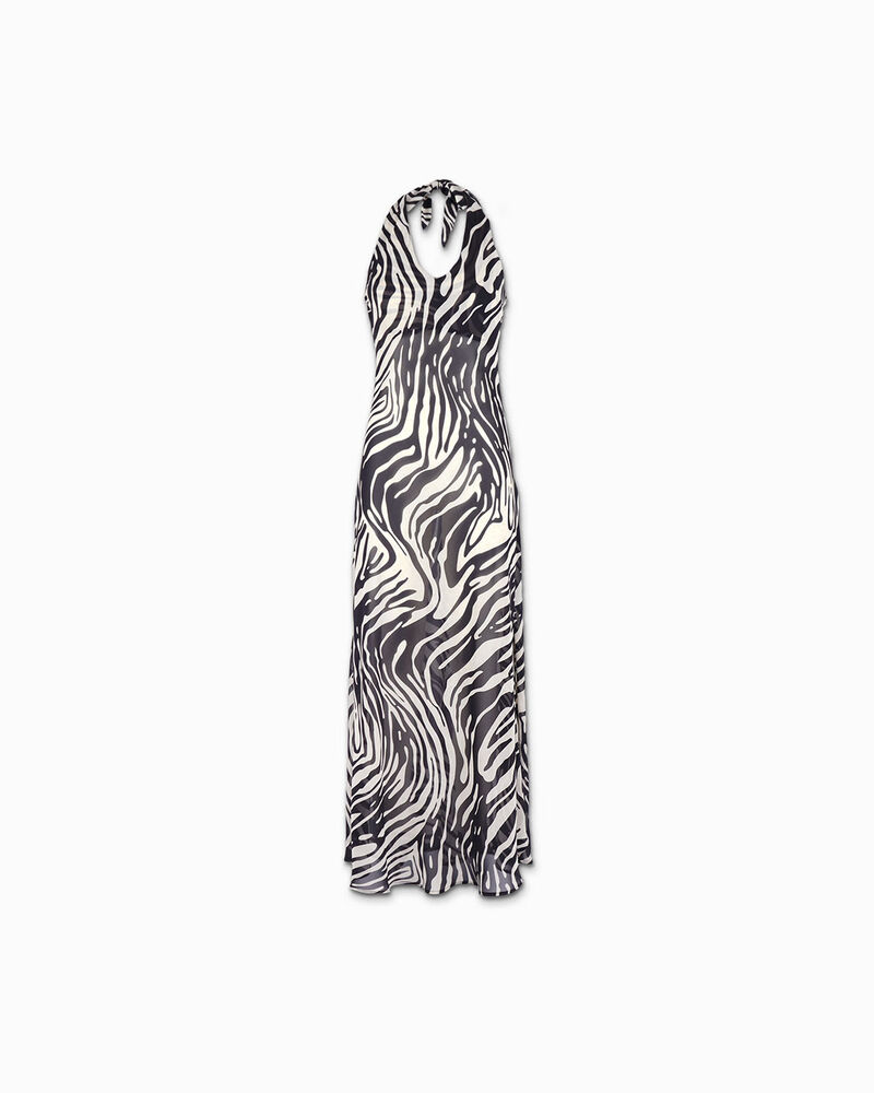Vestito donna zebra in tessuto image number null