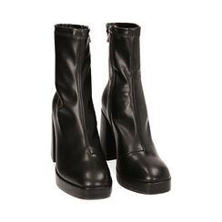 Stivaletti neri, tacco 9,5 cm, Primadonna, 224908708EPNERO037, 002 preview
