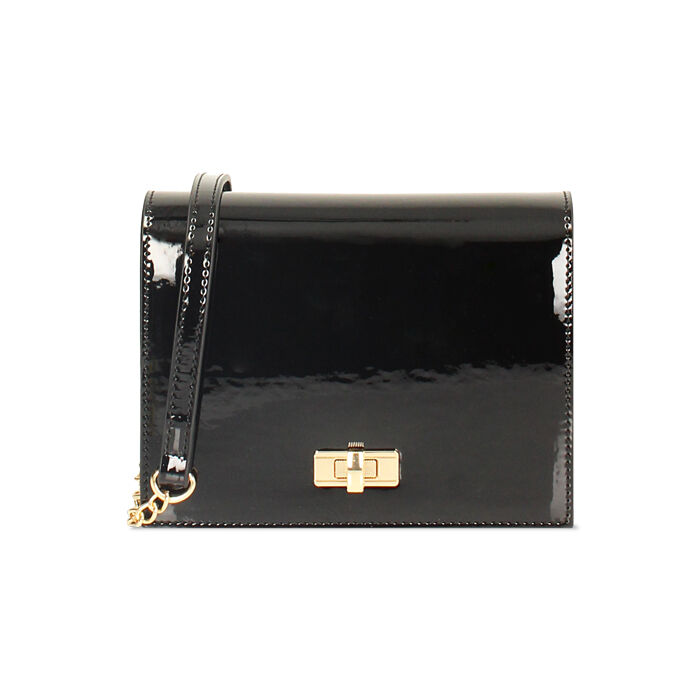 Mini bag nera in vernice, Primadonna, 245126053VENEROUNI