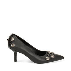 Escarpins noirs talon étroit, Primadonna, 244972605EPNERO035, 001a