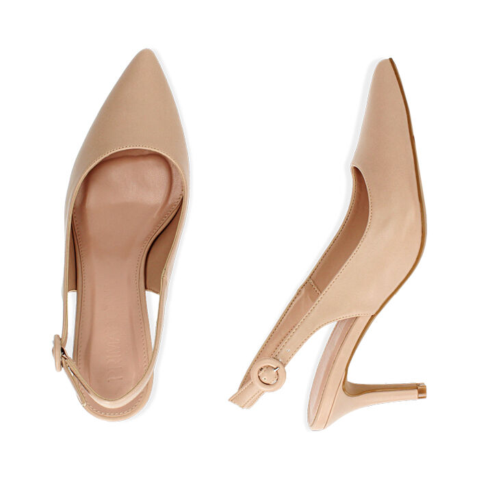 Zapato Destalonado mujer nude, tacón 7 cm | Primadonna Collection