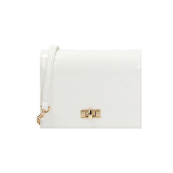 Bolso de mujer bandolera blanco en charol, Primadonna, 255126053VEBIANUNI, 001 preview