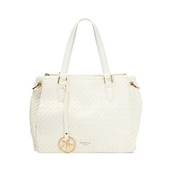 Sac à main femme blanc tressé, Primadonna, 255705321EIBIANUNI, 001 preview
