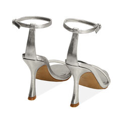 Sandali argento, tacco 10 cm , Primadonna, 192110702LMARGE036, 004 preview