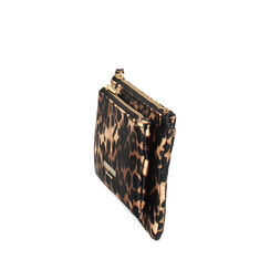Portamonete donna leopardato in raso, Primadonna, 255126252RSLEOPUNI, 002a