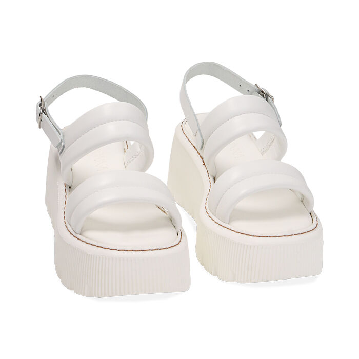 Sandali platform bianchi store