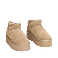 Stivaletto invernale in camoscio taupe, 24N801251CMTAUP038, 002a