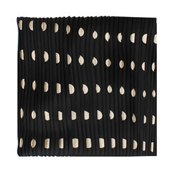 Foulard beige-noir tissu élégant, Primadonna, 26B431804TSBENEUNI, 001a
