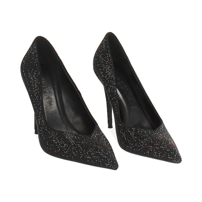 Escarpins Prima Donna Noir - Talon Aiguille 11 Cm - Pointure 41 - Aspect Daim/synthétique