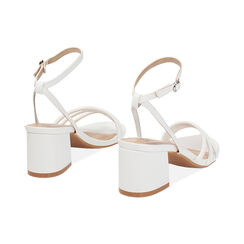 Sandale à talon femme blanc chic, Primadonna, 252770377EPBIAN035, 004 preview