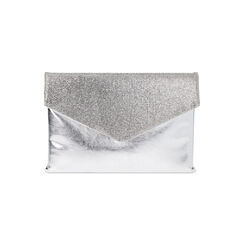 Pochette argento laminata con pietre, Primadonna, 235139341LPARGEUNI, 001 preview