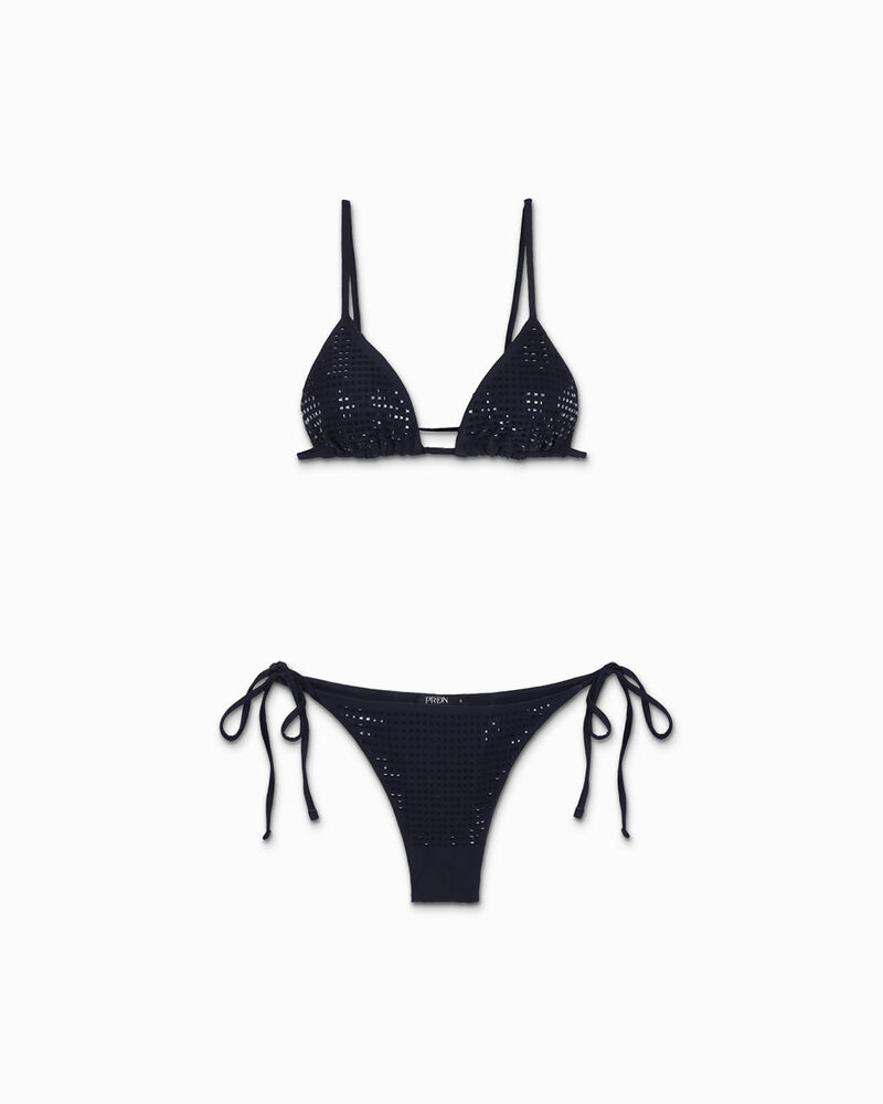 Bikini da donna nero a triangolo image number null