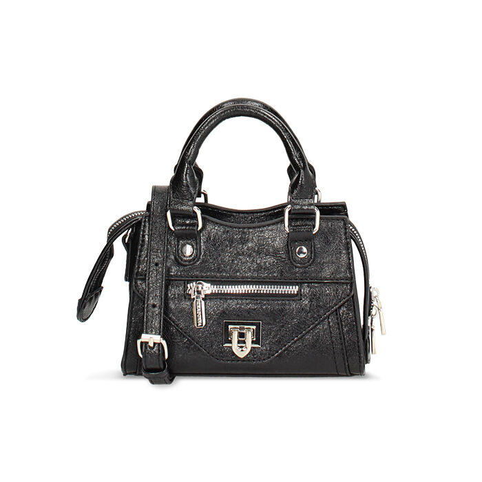 Mini bag negra en crack Primadonna Collection
