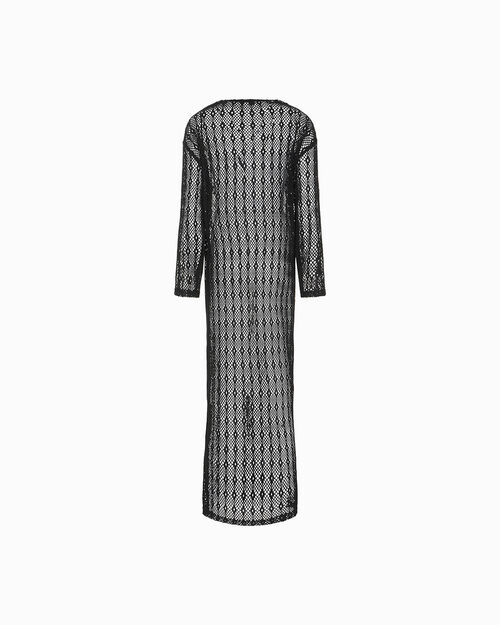 ROPA PONCHO TEJIDO NERO, BLACK