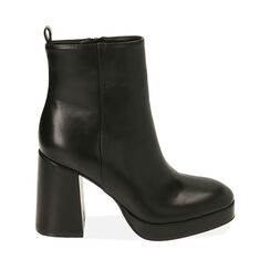 Ankle boots neri, tacco 9,5 cm , 204908706EPNERO036, 001a