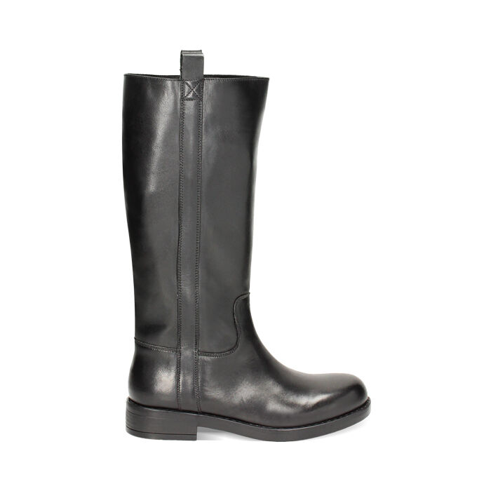 Stivali biker neri deals pelle