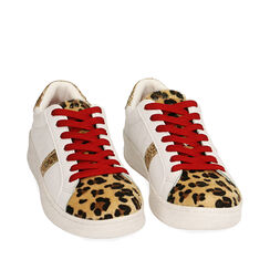 Sneakers blanc/léopard , Primadonna, 190622312EPBILE035, 002a