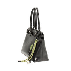 Borsa a mano nera lucida con charms, Primadonna, 261681277EUNEROUNI, 003 preview