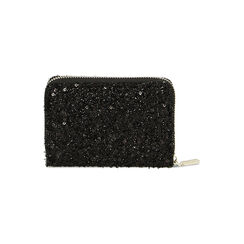 Portafogli con paillettes nere, Primadonna, 225122516PLNEROUNI, 003 preview