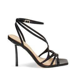 Sandales noires talon 9,5 cm, Primadonna, 272102101EUNERO035, 001a