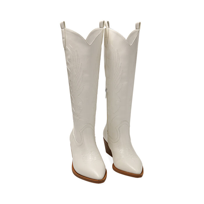 Stivali bianchi texani top