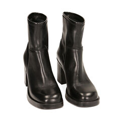 CALZATURA TRONCHETTI PELLE NERO, Primadonna, 22B814404PENERO035, 002a