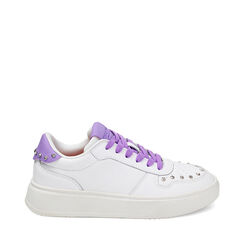 Sneakers bianco-viola, Primadonna, 232601142EPBIVL035, 001a