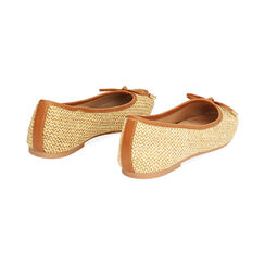 Ballerine donna biege in raffia, Primadonna, 254986979RFBEIG035, 004 preview