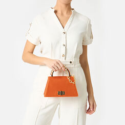 Mini sac femme orange en satin, Primadonna, 255126021RSARANUNI, 002a