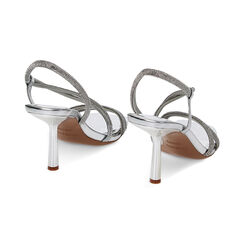 Sandale à talons femme argenté laminé, Primadonna, 252102302LPARGE035, 004 preview
