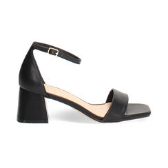 Sandales noires talon 5,5 cm, Primadonna, 274981301EPNERO035, 001 preview