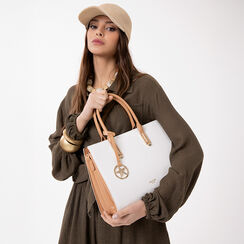 Sac &agrave; main cr&egrave;me avec bandouli&egrave;re amovible, Primadonna, 275701050EPPANNUNI, 002a