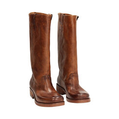 Biker in pelle cognac, Primadonna, 273413702PACOGN036, 002 preview