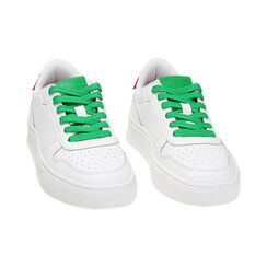 Sneakers bianco-rosso, Primadonna, 232601143EPBIRO035, 002 preview