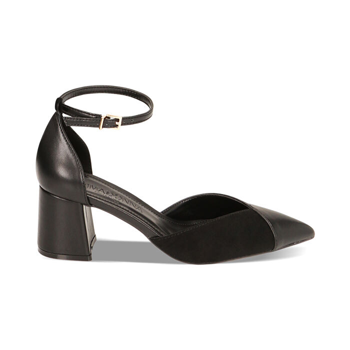 WOMEN SHOES OPEN SHANK SYNTHETIC NERO, Primadonna, 222121702EPNERO035