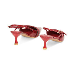 Décolleté slingback cherry in vernice, tacco 6 cm, Primadonna, 232118220VECHER038, 003 preview